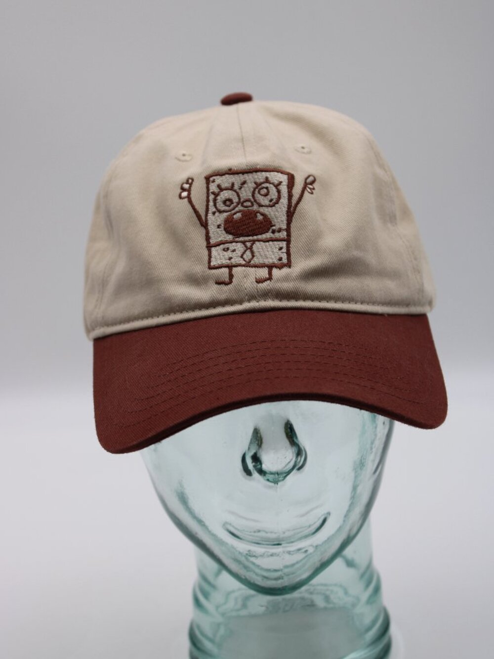 SpongeBob SquarePants Doodle Bob Hat Brown OS StrapBack Baseball Cap Nickelodeon